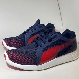 Puma sneakers blue and red